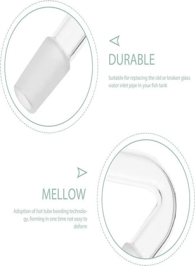 Realfrog 12PCS Glass Inflow Pipe, Inflow Pipe Water Pump Aquarium Filter Tubing, Surface Skimmer, Aquarium Planted Tank Aquascaping Fish Tank Accessories, for Fish Tank(14mm) - Image 4